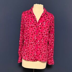 The Limited Pink Geometric Button-Down Shirt